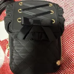 青木美沙子しまむらコラボレースアップショルダーバック黒