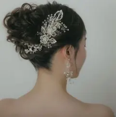 ブライダルヘアアクセサリー・ピアスセット
