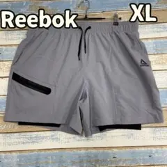 リーボック トレーニングショーツ ハーフパンツ 灰 XL 00s【お858】のサムネイル