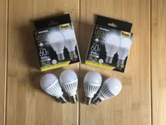 【即購入OK】アイリスオーヤマ　LED E17 60形　4個セット