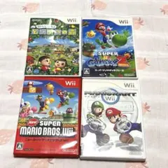 Wiiゲーム4本セット スーパーマリオシリーズ　任天堂　どうぶつの森