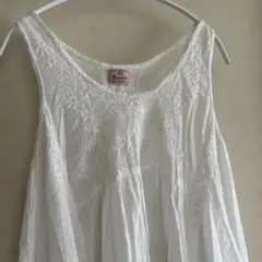 sora様専用となりました。Mao made 刺繍入りノースリーブ ホワイトのサムネイル