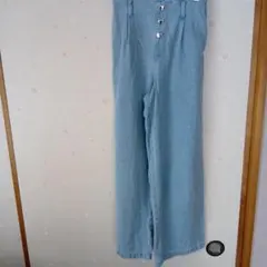 150サイズ ワイドパンツ ボタン付き