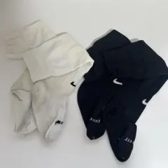 Nike サッカーソックス 白 黒 セット キッズ (19〜21)