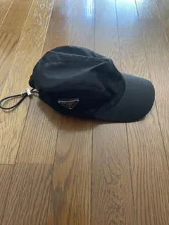 イ*ラ様 本日限定価格 PRADA ナイロン メッシュ キャップ ブラック