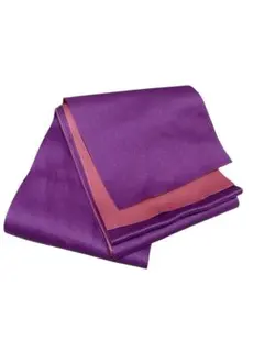 リバーシブル半幅帯　浴衣帯　卒業式・袴にも！【紫×ピンク】