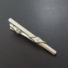 【綺麗】トラサルディ　ネクタイピン　シルバー×ゴールド色