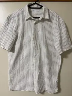 ZARA ストライプ 半袖シャツ