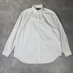 90s ラルフローレン ボタンダウンシャツ YARMOUTH 17 1/2　白