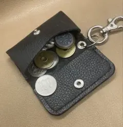 【牛革】 【新品】コインケース キーリング付き 手のひらサイズ