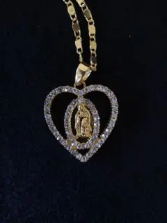 ゴールド クロス ネックレス マリア