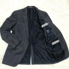 美品✨PERSON'S カノニコ生地 テーラードジャケット 千鳥格子 薄手