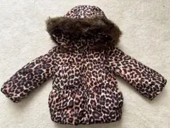 Baby GAP♡ファー付き豹柄ダウンジャケット/90