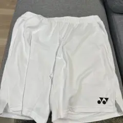 yonexバドミントンニットハーフパンツ Oホワイト