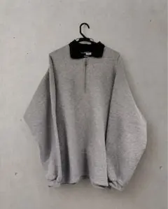 90s USA製 ラッセル ハーフジップスウェット L