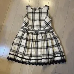 エニーファム　any FAM 110チェック柄ノースリーブワンピース