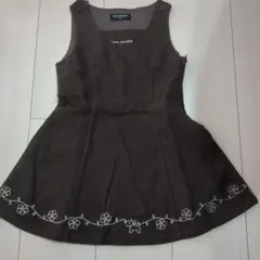 pom ponette ブラウン ノースリーブワンピース 100cm