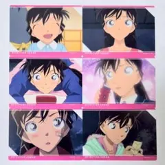 毛利蘭6種セット　場面写トレーディングクリアカードVol.3　コナンプラザ