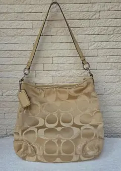 COACH シグネチャー 2wayショルダーバッグ ベージュ