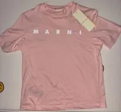 MARNI ピンク マルニ キッズ ロゴプリント クルーネック T シャツのサムネイル