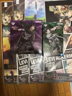 進撃の巨人　一番くじ　B賞 リヴァイ　C賞　ハンジ