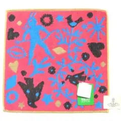 ヴィヴィアンウエストウッド タオルハンカチ デビル 鳩 ハート レッド