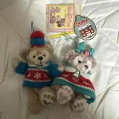 ダッフィー　シェリーメイ ぬいぐるみストラップ