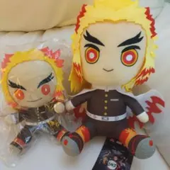 鬼滅の刃 煉獄杏寿郎BIGぬいぐるみ・一番くじちょこのっこぬいぐるみ