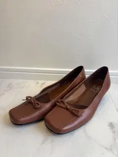 【MICHEL KLEIN】パンプス ブラウン リボン 23cmのサムネイル
