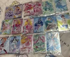 【匿名配送】プリキュア　各種ウエハースカード　17枚セット【未使用未開封】
