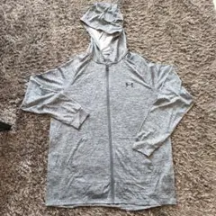 Under Armour アンダーアーマー ジップフーディ XL ライトグレー