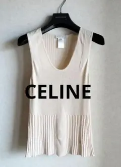 希少 CELINE ヴィンテージ タンクトップ マイケルコース期 刺繍 ロゴ 希少 CELINE ヴィンテージ タンクトップ マイケルコース期 刺繍