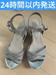 オリエンタルトラフィック サンダル ヒール グレー