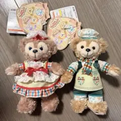 ハートウォーミングデイズ　ぬいぐるみバッジ　ダッフィー シェリーメイ 2020