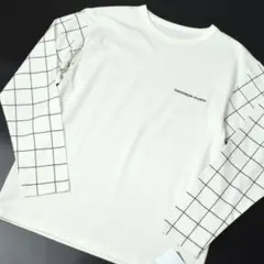 未使用 ユニフォーム エクスペリメント ロンT 長袖カットソー ３ ホワイト