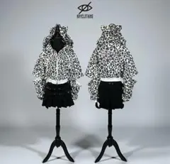 KRY clothing ゼブラ柄ボアアウター もこもこジャンバー＋パンツ