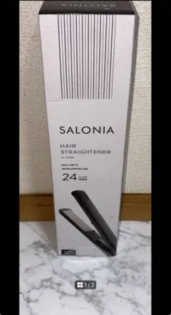 SALONIA ヘアストレートナー 240℃ 24mm
