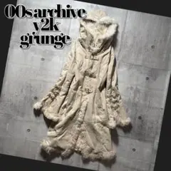 00s mouton far jacket belt gimmick y2k