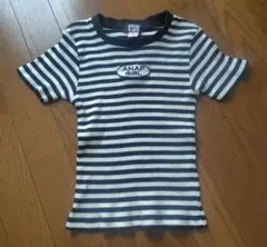 ANAP GIRL ボーダー リブ Tシャツ Sサイズのサムネイル