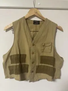 70s USA製 RED HEAD ダック地 ハンティングベスト ベージュ 茶 70s USA製 RED HEAD ダック地 ハンティングベスト ベージュ 茶 - メルカリ
