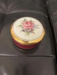 花柄陶器製アクセサリーケース