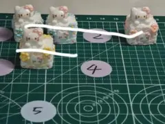 ハローキティ セラミックデコパーツ 5個セット