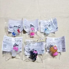 ① ハローキティ めじるしアクセサリー 全6種類 コンプ ガチャ