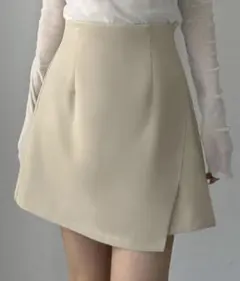 Louere インナーパンツ付ラップ風ミニスカート