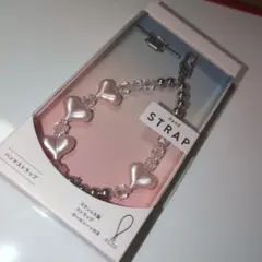 スマホ用　ハートモチーフ ハンドストラップ　ELECOM