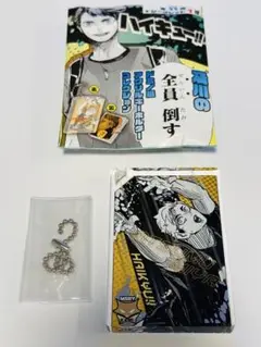 ハイキュー　及川の全員倒すドミノ風アクキー　宮侑