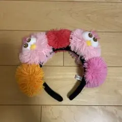 カラフルポンポンカチューシャ