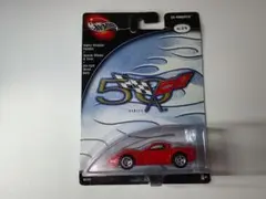 【カード折れ】HotWheels C5 Corvette 赤 50周年記念