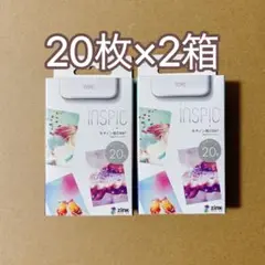 【2箱】ミニフォトプリンター iNSPiC専用ZINKフォトペーパー 20枚