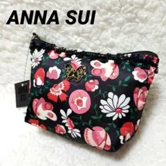 ANNA SUI　アナスイ　花柄ミニポーチ　蝶々　黒　レディース　化粧ポーチのサムネイル